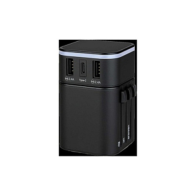 I/Omagic Detachable Ac Usb World Adapter (IWPU3PD34R00BL)