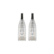 Tripp Lite Cat6 Snagless Molded Slim Utp Black 8in (N201S8NBK)