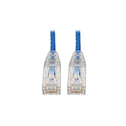 Tripp Lite Cat6 Snagless Molded Slim Utp Blue 8in (N201S8NBL)