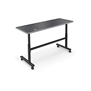 MooreCo Flipper Table 7224 - Graph Nebula / Plat (903174623PL)