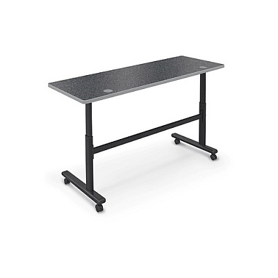MooreCo Flipper Table 7224 - Graph Nebula / Plat (903174623PL)