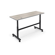 MooreCo Flipper Table 7224 - Gray Elm / Plat (903178201PL)
