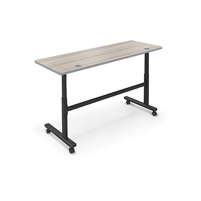 MooreCo Flipper Table 7224 - Gray Elm / Plat (903178201PL)