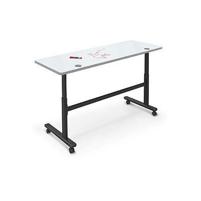 MooreCo Flipper Table 7224 - Whiteboard / Plat (90317MRKRPL)