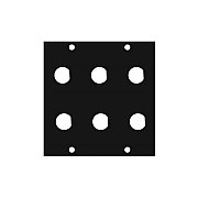 Middle Atlantic Products Ucp Module (1/2BNC6)