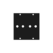 Middle Atlantic Products 3/8 Banana(2)port Ucp Pnl (3/8BANA2)