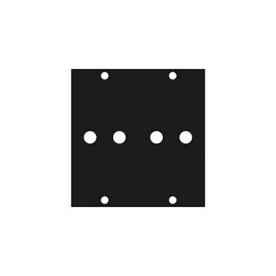 Middle Atlantic Products 3/8 Banana(2)port Ucp Pnl (3/8BANA2)