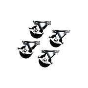 Middle Atlantic Products Locking Slim5 Casters W/h (5WL)