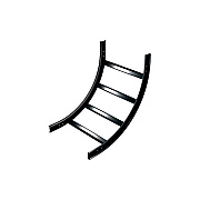 Middle Atlantic Products 90 Vert Inside Bend,blk,1 (CLBVI90)