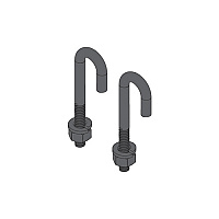 Middle Atlantic Products One Pair 5/16 J-bolt W/nu (CLHJBOLT)