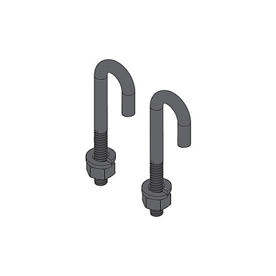 Middle Atlantic Products One Pair 5/16 J-bolt W/nu (CLHJBOLT)