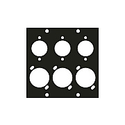 Middle Atlantic Products Combo M/f Xlr(6)port Ucp (COMBO6)