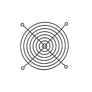 Middle Atlantic Products 4-1/2 Fan (GUARD)