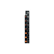Middle Atlantic Products 70 H,4-3/4 W Slot Lacer (LACE40OWP)