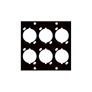 Middle Atlantic Products Female Xlr(6)port Ucp Pnl (UNIV6)