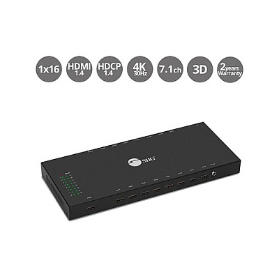 SIIG 1x16 Hdmi Splitter With 3d & 4kx2k (CEH24Q11S1)