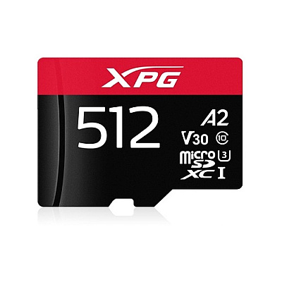 A-Data Adata 512g Microsdxc Uhs-1 U3 C10 Gaming (DX512GUI3XPGA2R)