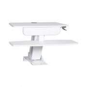Kantek Desk Clamp Sit To Stand, White (STS800W)