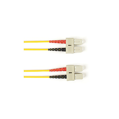 Black Box Om3 50/125 Multimode Fiber Optic Patch Cable - Ofnp Plenum, Sc To Sc, Yellow, 4-m (13.1-ft.), Gsa, Taa, Non-returnable/non-cancelable (FCMP10004MSCSCYL)