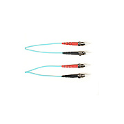 Black Box Om4 50/125 Multimode Fiber Optic Patch Cable - Ofnp Plenum, St To St, Aqua, 20-m (65.6-ft.), Gsa, Taa, Non-returnable/non-cancelable (FCMPM4020MSTSTAQ)