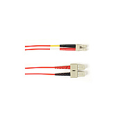 Black Box Om3 50/125 Multimode Fiber Optic Patch Cable - Ofnr Pvc, Sc To Lc, Red, 3-m (9.8-ft.), Gsa, Taa, Non-returnable/non-cancelable (FCMR10003MSCLCRD)