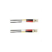 Black Box Om2 50/125 Multimode Fiber Optic Patch Cable - Lszh, Lc To Lc, Black, 1-m (3.2-ft.), Gsa, Taa, Non-returnable/non-cancelable (FLZH50001MLCLCBK)