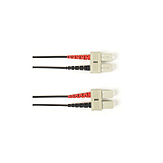 Black Box Os2 9/125 Singlemode Fiber Optic Patch Cable - Lszh, Sc To Sc, Black, 2-m (6.5-ft.), Gsa, Taa, Non-returnable/non-cancelable (FLZHSM002MSCSCBK)