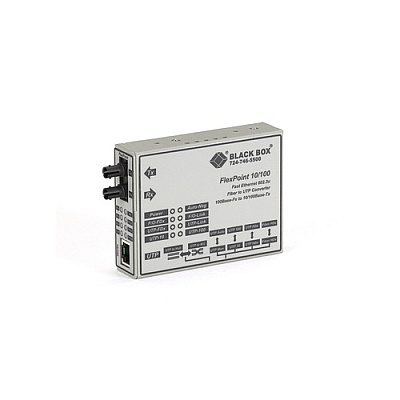 Black Box Fast Ethernet (100-mbps) Media Converter - 10/100-mbps Copper To 100-mbps Singlemode Fiber, 1310nm, 58km, Sc, Gsa, Taa (LMC100ASMSCLHR2)