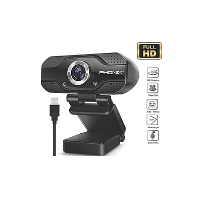 Ergoguys Phonix Hd Webcam 1080p With Mic Black (PHNXHDCAM)
