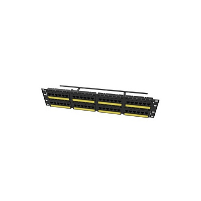 Leviton 48port,6a/10g,flat Pnl Tchoice,2ru (SP6AU48)