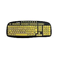 Ergoguys Datacal Usb Black Print/yellow Keyboard (CD1038)