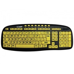 Ergoguys Datacal Usb Black Print/yellow Keyboard (CD1038)