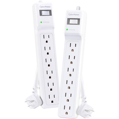 Cyberpower White 6-outlet Surge 2 Pk (MP1082SS)