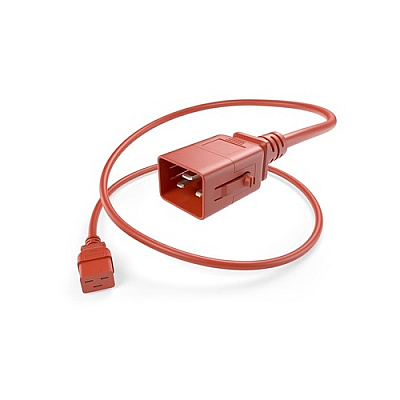 Uncommonx Power Cable C19-c20 Red 3ft P-lock (PWCDC19C2003FRDP)