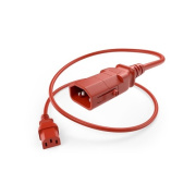 Uncommonx P-lock Power Cable C13-c14 Red 2ft (PWRC13C1402FRED-P)