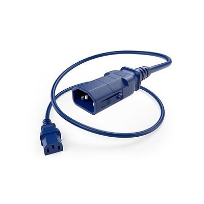 Uncommonx P-lock Power Cable C13-c14 Blue 4ft (PWRC13C1404FBLUP)