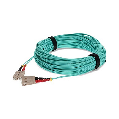 Add-On 30m Sc M/m Taa Om4 Aqua Fiber Patch Cbl (ADDSCSC30M5OM4TA)