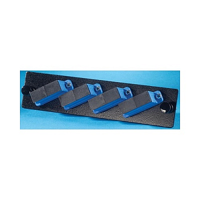 Leviton Panel,4/sc/dx/blue/cer/sm,1u,black (OFPSCD08AC)
