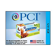 PCI Brand Canon Gpr-52 9107b003 Cyan Toner Cartridge 11500 Page Yield For Canon Imagerunner C1325if, C1335if, C1335ifc, Gpr52, 9107b003aa (9107B003AAPCI)