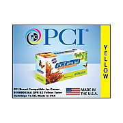 PCI Brand Canon Gpr-52 9109b003 Yellow Toner Cartridge 111500 Page Yield For Canon Imagerunner C1325if, C1335if, C1335ifc, Gpr52, 9109b003aa (9109B003AAPCI)