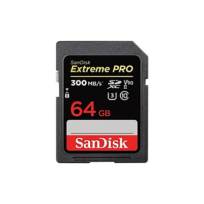 SanDisk Extreme Pro, 64gb, Uhs-ii, V90 Sdsdxdk-064g-ancin, C10sdsdxdk-064g-ancin, C10 (SDSDXDK064GANCIN)