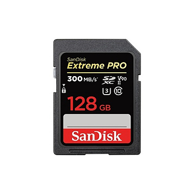 SanDisk Extreme Pro, 128gb, Uhs-ii, V90 Sdsdxdk-128g-ancin, C10sdsdxdk-128g-ancin, C10 (SDSDXDK128GANCIN)