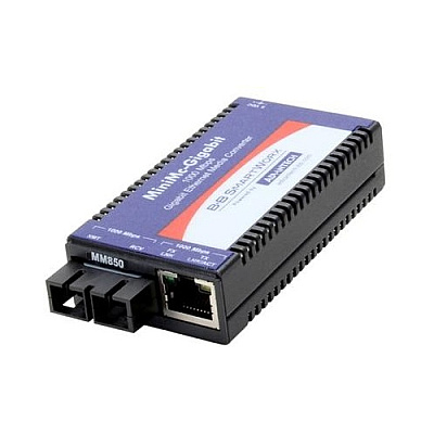 B+B Smartworx Minimc-gigabit,tx/lx-sm1310 -sc (w/ac Adapter) (IMC371SMPS)