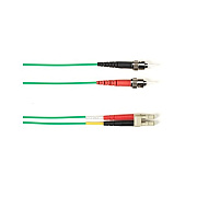 Black Box Om4 50/125 Multimode Fiber Optic Patch Cable - Lszh, St To Lc, Green, 5-m (16.4-ft.), Gsa, Taa, Non-returnable/non-cancelable (FOLZHM4005MSTLCGN)