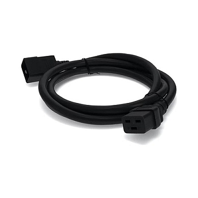 Add-On 8ft C19/20 F/m 12awg 250v 10a Black Cbl (ADDC1922012AWG8F)