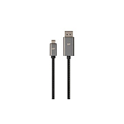 Monoprice Bidirectional Usb Type-c To Displayport Cable - 4k@60hz_ Black_ 6ft (39240)