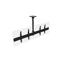 Monoprice Commercial Series 2x1 Menu Board Ceiling Mount For Displays Between 32in And 65in_ Max Weight 66 Lbs. Ea._ Vesa Patterns Up To 600x400 (39662)