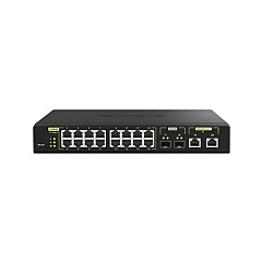 QNap Microchip Vsc7448-02, 4gb Ddr3, 16 Port Of 2.5gbps Port With 802.3at (30w), 2 10base-t Port With 802.3bt(90w), 2 10gbe Sfp+ Port, Rackmount, Managed (QSWM2116P2T2SUS)