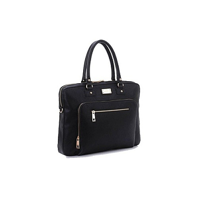 Ecoprintq London Shoulder Bag Black / Black (SLLDNBKBK14)
