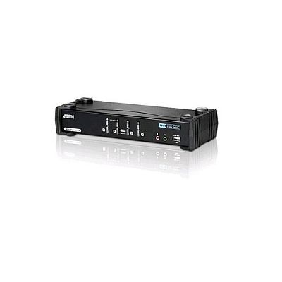 Aten 4-port Dual-link Dvi Kvmp With Usb 2.0 And 2.1 Audio Support (CS1784ART)